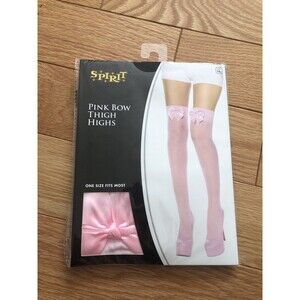 Spirit Pink Bow Thigh Highs New Sealed